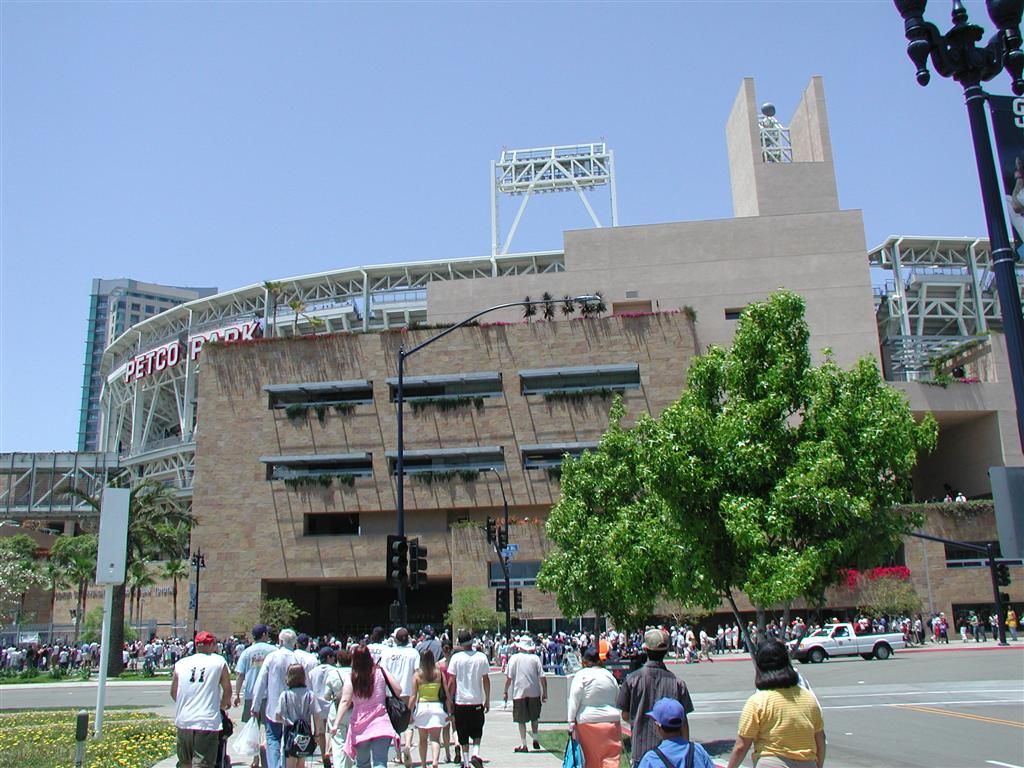 Caught a game at Petco park. Padres against Marlins. The Padres won, but I forget the score.