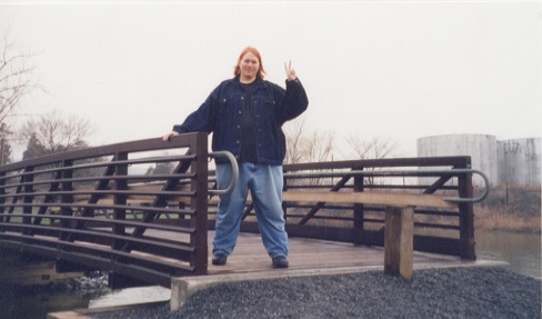 Me on a bridge. Yep