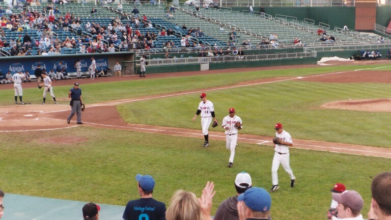 Prior comes out in the top of 5th with a runner on first, after striking out the next batter. He was on a pitch count.