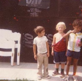 Frank at Age 5 with cousins Simon and Zephry