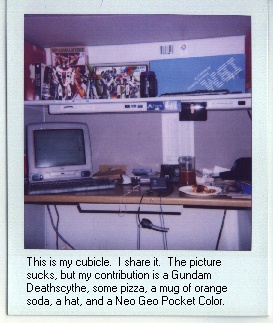 When I lived in Vermont, I worked for ISP Together Networks for a few years. This was my cubicle.