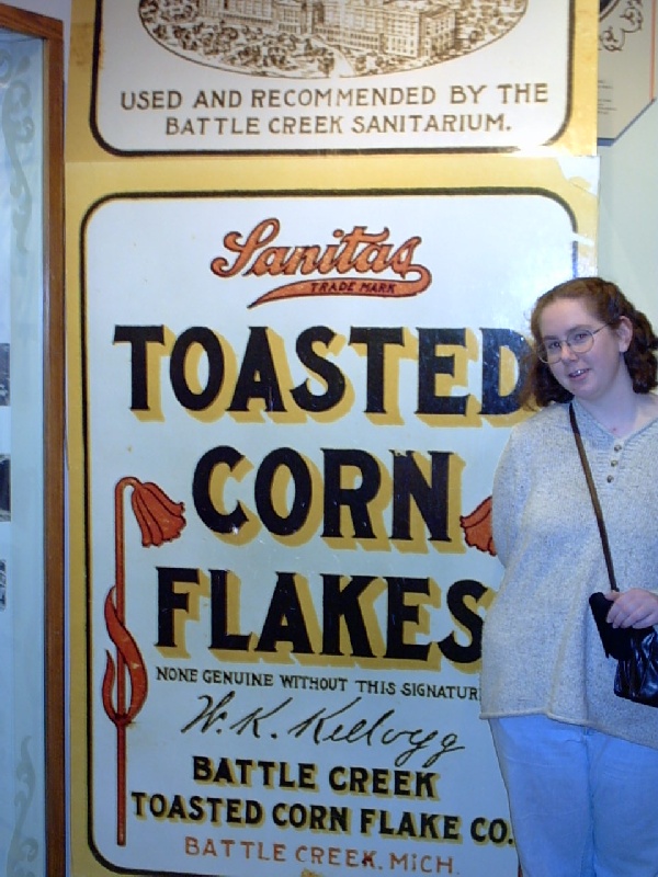 Corn Flakes, marketed by William Kellogg, but invented by his colon-obsessed brother: John Kellogg of the Battle Creek Sanitarium