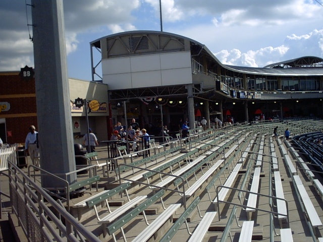 BBQ Concessions on first base side