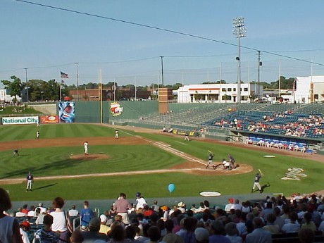 A view of the third base line